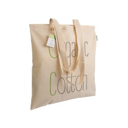 Shopper en coton organique 140g/m2, anses longues 
