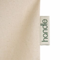 Sac shopping en coton organic, anses longueset souflet 