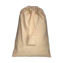 Sac en coton 120 g/m2 avec fermeture en cordon 50 x 75 cm 