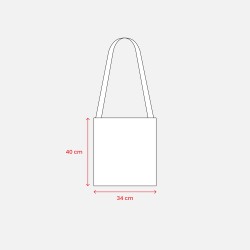 Sac shopping en coton (135 g/m2) à bandoulière 