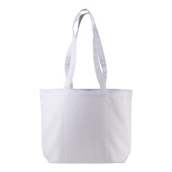 Sac coton 120 grs avec anses longues et soufflet 