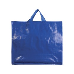 Tote bag en PP recyclé laminé 120g/m2, anses courtes et soufflet 
