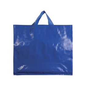 Tote bag en PP recyclé laminé 120g/m2, anses courtes et soufflet 