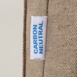 Tote bag carbon neutral en coton recyclé 280 g/m2, anses longues et soufflet 