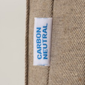 Tote bag carbon neutral en coton recyclé 280 g/m2, anses longues et soufflet 