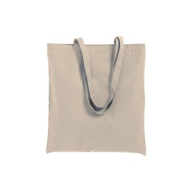 Shopper avec soufflet en coton 250 g/m2, anses longues et fermeture avec zip 