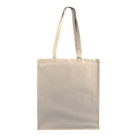 Shopper avec soufflet en coton 250 g/m2, anses longues et fermeture avec zip 