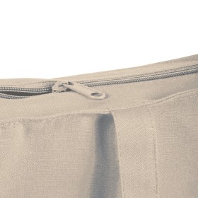 Shopper avec soufflet en coton 250 g/m2, anses longues et fermeture avec zip 