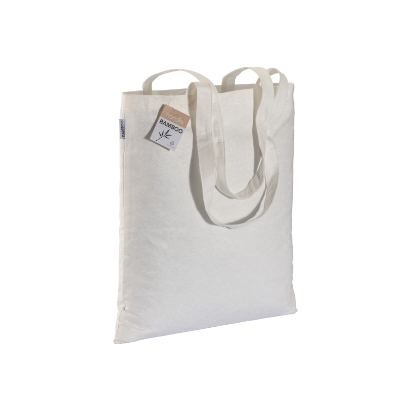 Tote-bag en fibre de bambou 135 g/m2, anses longues 