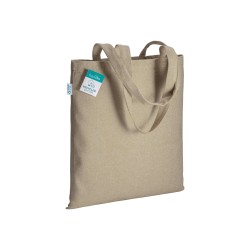 Tote bag en coton recyclé 280 g/m2, anses longues 