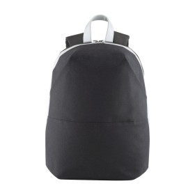 Sac a dos porte PC en Caneva avec insertions en simili cuir a haute visibilite 