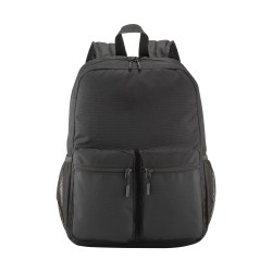 Sac à dos en polyester 600D avec cinq poches, deux bandoulières latérales en filet 