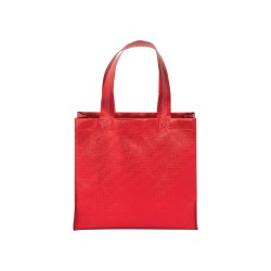 Sac shopper avec soufflet en non tissè laminé thermsoudé, anses courtes 