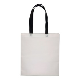 Shopper avec soufflet en TNT 80g/m2 thermosoudé, anses longues 