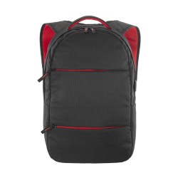 Sac-à-dos porte-pc en polyester 600D. Poche principale porte-pc et 3 poches frontales 