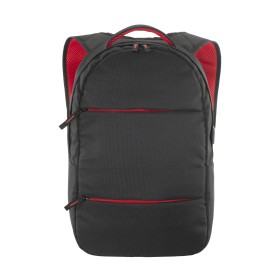 Sac-à-dos porte-pc en polyester 600D. Poche principale porte-pc et 3 poches frontales 