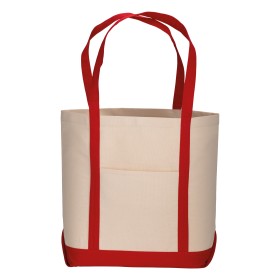 Shopper en coton naturel avec soufflet à la base 