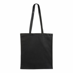 Sac shopping en coton 180 g/m2 avec anses longues et soufflet 