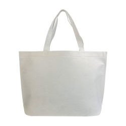 Sac shopping en TNT thermo-saudé, avec anses longues et soufflett 