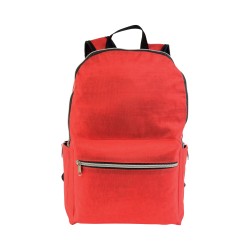 Sac à dos en nylon 420D, avec 4 poches dont 2 latérales à zip en filet 