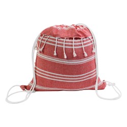 Sac à dos en coton 180 g/m2 avec fermeture réglable à cordon 