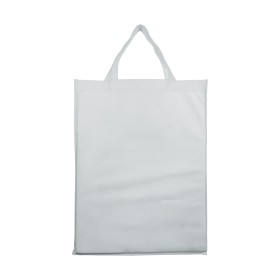 Shopper pliable avec soufflet en TNT 80g/m2, manches courtes 