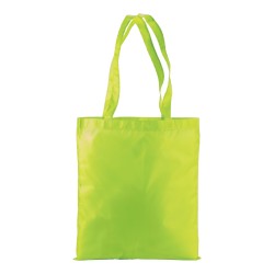 Shopper en polyester 210T couleurs fluo, anses longues 