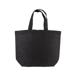 Shopper avec soufflet à la base en coton 120 g/m2, anses courtes 