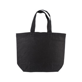 Shopper avec soufflet à la base en coton 120 g/m2, anses courtes 