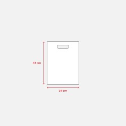 Shopper en TNT 80g/m2 thermosoudé 