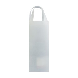 Shopper porte-bouteille en TNT 100g/m2 thermosoudé, anses longues 