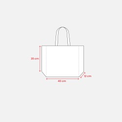 Shopper en polyester 210 D résistant à la chaleur, adapté pour l'impression à sublimation, 