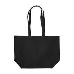 Shopper avec soufflet à la base en coton 280 g/m2, anses longues 