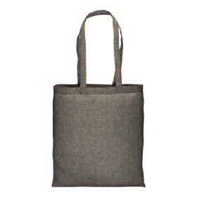 Shopper en coton recyclé  150 g/m, effet mélange, anses longues 