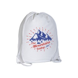 Sac à dos en coton 135 g/m2 avec fermeture réglable à cordon 