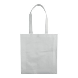 Shopper avec soufflet en TNT 80g/m2 thermosoudé, anses longues 