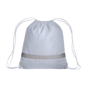 Sac à dos en polyester 210T avec bande réfléchissante, fermeture réglable à cordon 