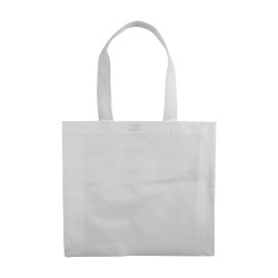 Shopper avec soufflet en TNT 80g/m2 thermosoudé, anses longues 