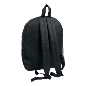 Sac à dos en polyester 600 D avec 6 poches dont 2 latérales en filet. Poche frontale 