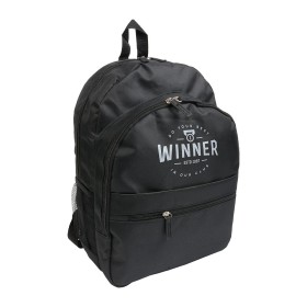 Sac à dos en polyester 600 D avec 6 poches dont 2 latérales en filet. Poche frontale 