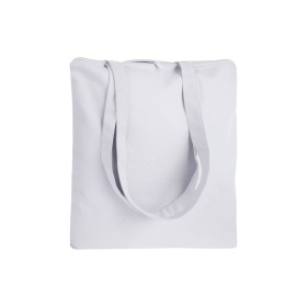 Shopper en coton 220 g/m, anses longues anses longues et fermeture avec zip 