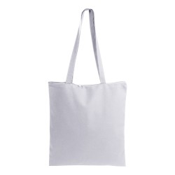 Shopper en coton 220 g/m, anses longues anses longues et fermeture avec zip 