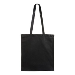 Shopper avec soufflet en coton 220 g/m2, anses longues 