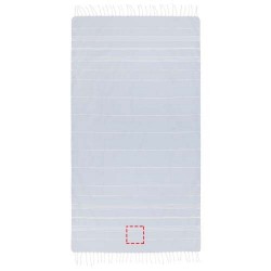 Serviette de hammam Anna en coton 150 g/m² 100 x 180 cm 