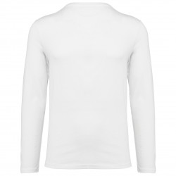 T-shirt Supima col V manches longues homme 