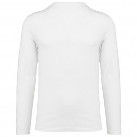 T-shirt Supima col V manches longues homme 