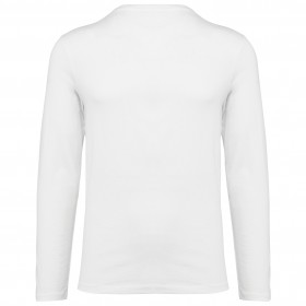 T-shirt Supima col V manches longues homme 