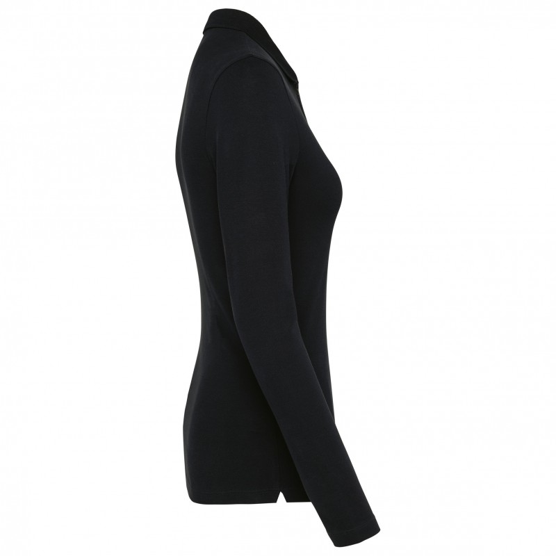 Polo Supima manches longues femme 
