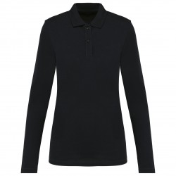 Polo Supima manches longues femme 