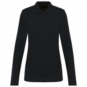 Polo Supima manches longues femme 